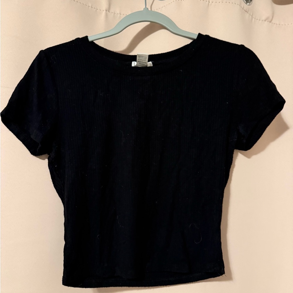 Bozzolo Black Crop Top